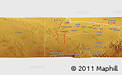 Physical Panoramic Map of ZIP code 83321