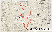 Shaded Relief 3D Map of ZIP code 83607
