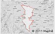 Silver Style 3D Map of ZIP code 83607