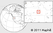 Blank Location Map of ZIP code 83607