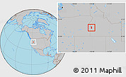 Gray Location Map of ZIP code 83607