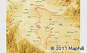 Physical Map of ZIP code 83607
