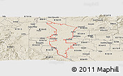 Shaded Relief Panoramic Map of ZIP code 83607