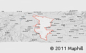 Silver Style Panoramic Map of ZIP code 83607