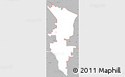 Gray Simple Map of ZIP code 83607