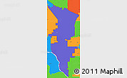 Political Simple Map of ZIP code 83607