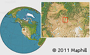 Satellite Location Map of ZIP code 83651