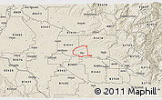 Shaded Relief 3D Map of ZIP code 83669
