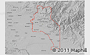 Gray 3D Map of ZIP codes starting with 837