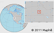 Gray Location Map of ZIP codes starting with 837