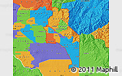 Political Map of ZIP codes starting with 837