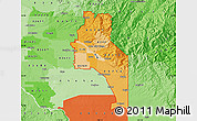 Political Shades Map of ZIP codes starting with 837