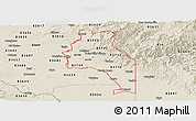 Classic Style Panoramic Map of ZIP codes starting with 837