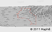 Gray Panoramic Map of ZIP codes starting with 837