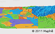 Political Panoramic Map of ZIP codes starting with 837