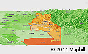 Political Shades Panoramic Map of ZIP codes starting with 837