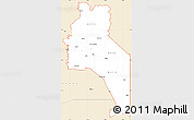 Classic Style Simple Map of ZIP codes starting with 837