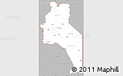 Gray Simple Map of ZIP codes starting with 837