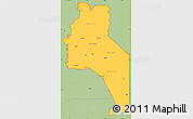 Savanna Style Simple Map of ZIP codes starting with 837