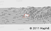 Gray Panoramic Map of ZIP code 83702