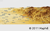 Physical Panoramic Map of ZIP code 83702