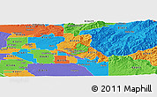 Political Panoramic Map of ZIP code 83702