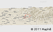 Shaded Relief Panoramic Map of ZIP code 83702
