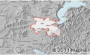 Gray 3D Map of ZIP code 83801