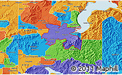 Political 3D Map of ZIP code 83801
