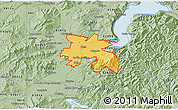 Savanna Style 3D Map of ZIP code 83801