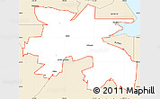 Classic Style Simple Map of ZIP code 83801