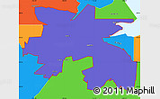 Political Simple Map of ZIP code 83801