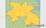 Savanna Style Simple Map of ZIP code 83801
