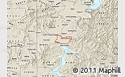 Shaded Relief Map of ZIP code 83815