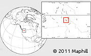 Blank Location Map of ZIP code 83854
