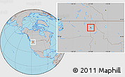 Gray Location Map of ZIP code 83854