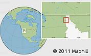 Savanna Style Location Map of ZIP code 83854, highlighted state