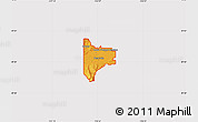 Political Map of ZIP code 83854, cropped outside