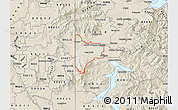 Shaded Relief Map of ZIP code 83854