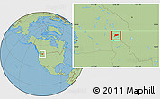 Savanna Style Location Map of ZIP code 83864