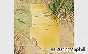 Physical Map of Ada County, satellite outside