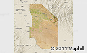 Satellite Map of Ada County, shaded relief outside