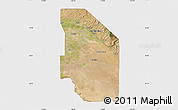 Satellite Map of Ada County, single color outside