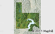 Satellite Map of Bonner County, lighten