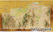 Satellite 3D Map of Cassia County, physical outside
