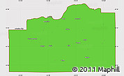 Political Simple Map of Cassia County, cropped outside