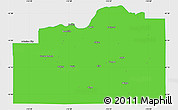 Political Simple Map of Cassia County, single color outside