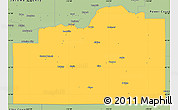 Savanna Style Simple Map of Cassia County