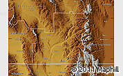 Physical Map of Franklin County