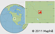 Savanna Style Location Map of Fremont County